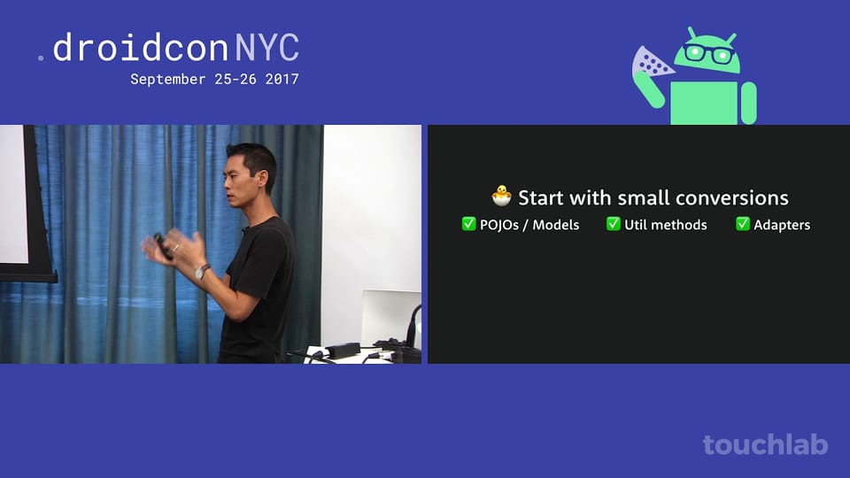 Getting to 100% Kotlin — A practical guide (Droidcon NYC 2017, Android Summit 2017)